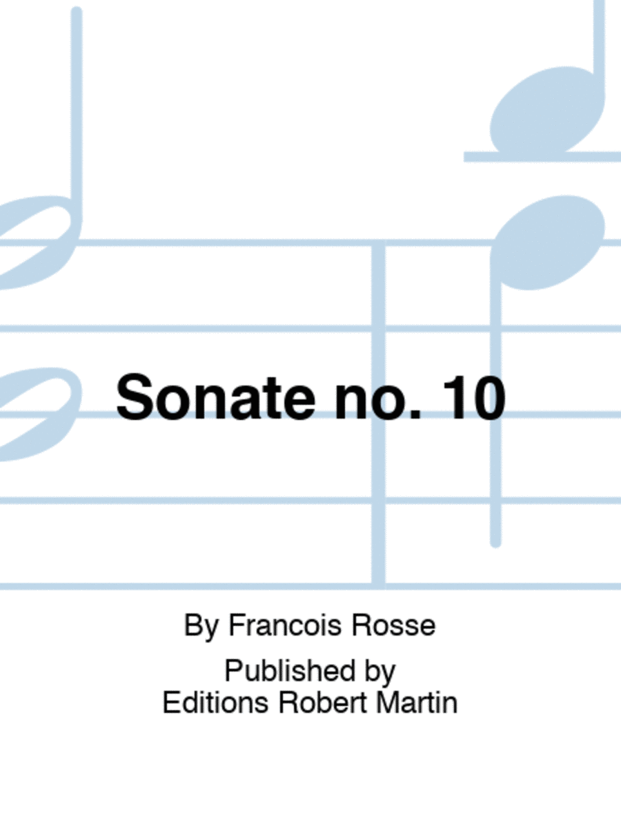 Sonate no. 10
