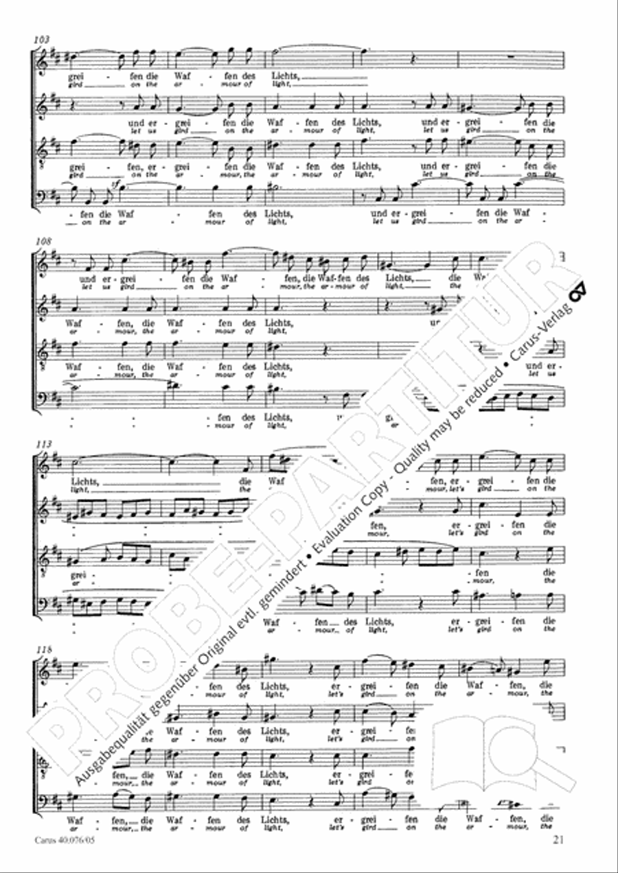 Hymn of Praise, MWV A 18 SSAATB scores gallery preview page 23