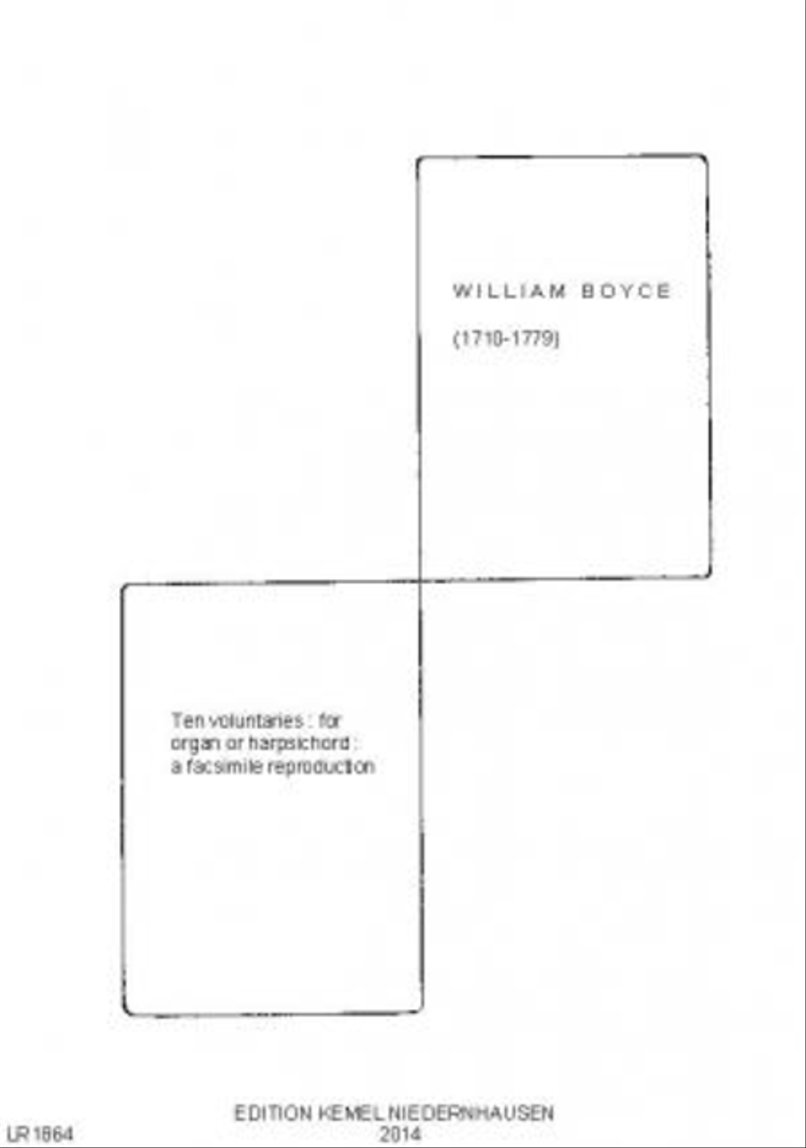 Ten voluntaries Ten voluntaries Harpsichord scores gallery preview page 1