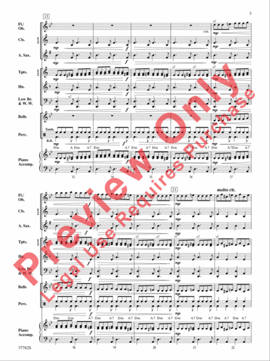 Two Holiday Classics Two Holiday Classics Concert Band scores gallery preview page 4