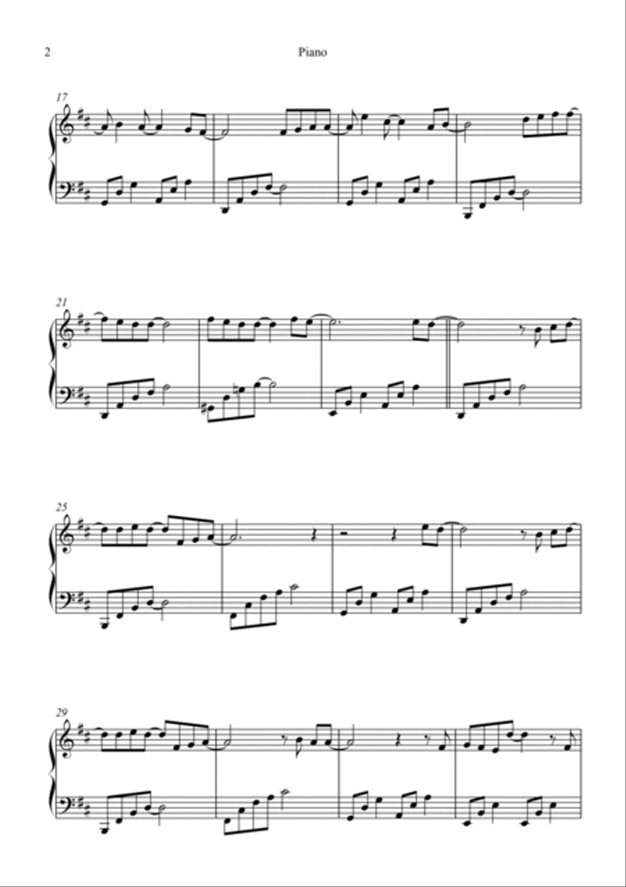 I Swear Piano Solo scores gallery preview page 2