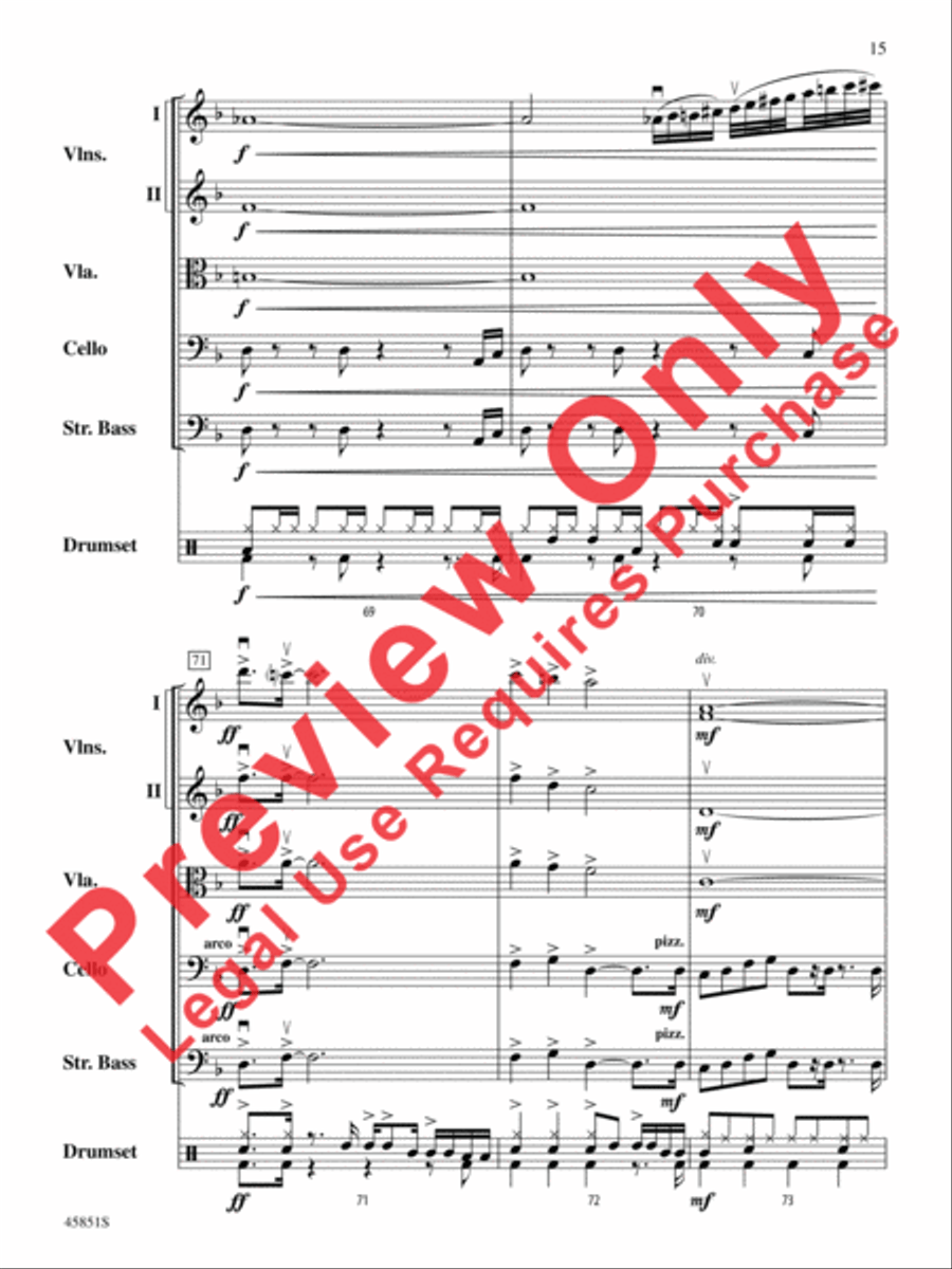 A Halloween Thriller String Orchestra scores gallery preview page 15