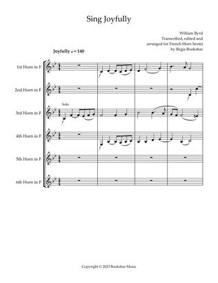 Sing Joyfully (Eb) (French Horn Sextet)