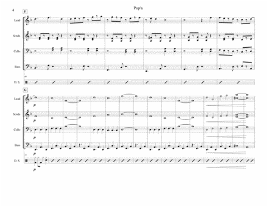 Pop'n for Steel Band Steel Drum Band scores gallery preview page 4