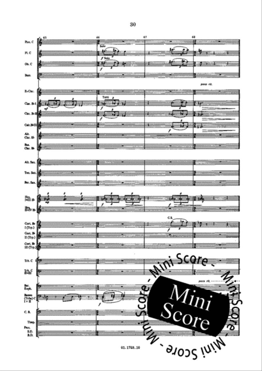 Windmusic Opus 123 Concert Band scores gallery preview page 36