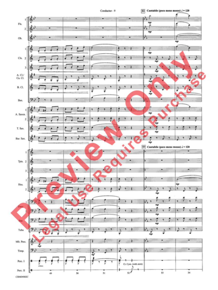 The Dam Busters Concert March Concert Band scores gallery preview page 12