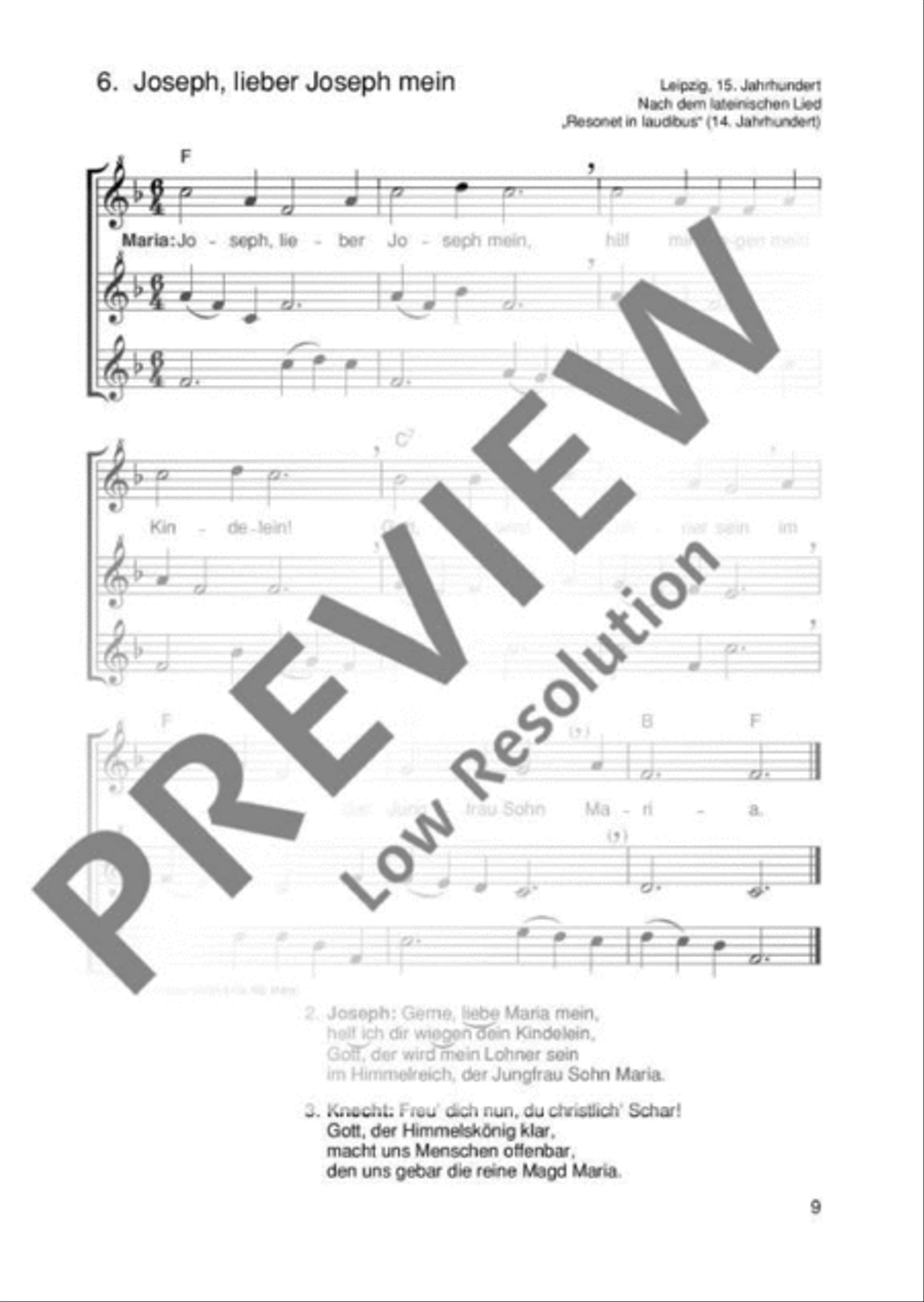 Die schönsten Weihnachtslieder SSA scores gallery preview page 10