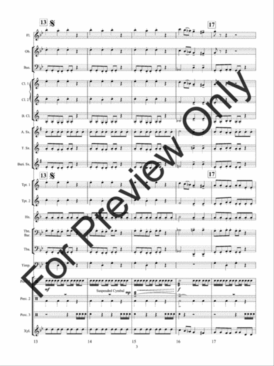 Poltergeist (Score) Concert Band scores gallery preview page 7
