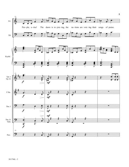 People, Arise - Brass/Percussion Score and Parts