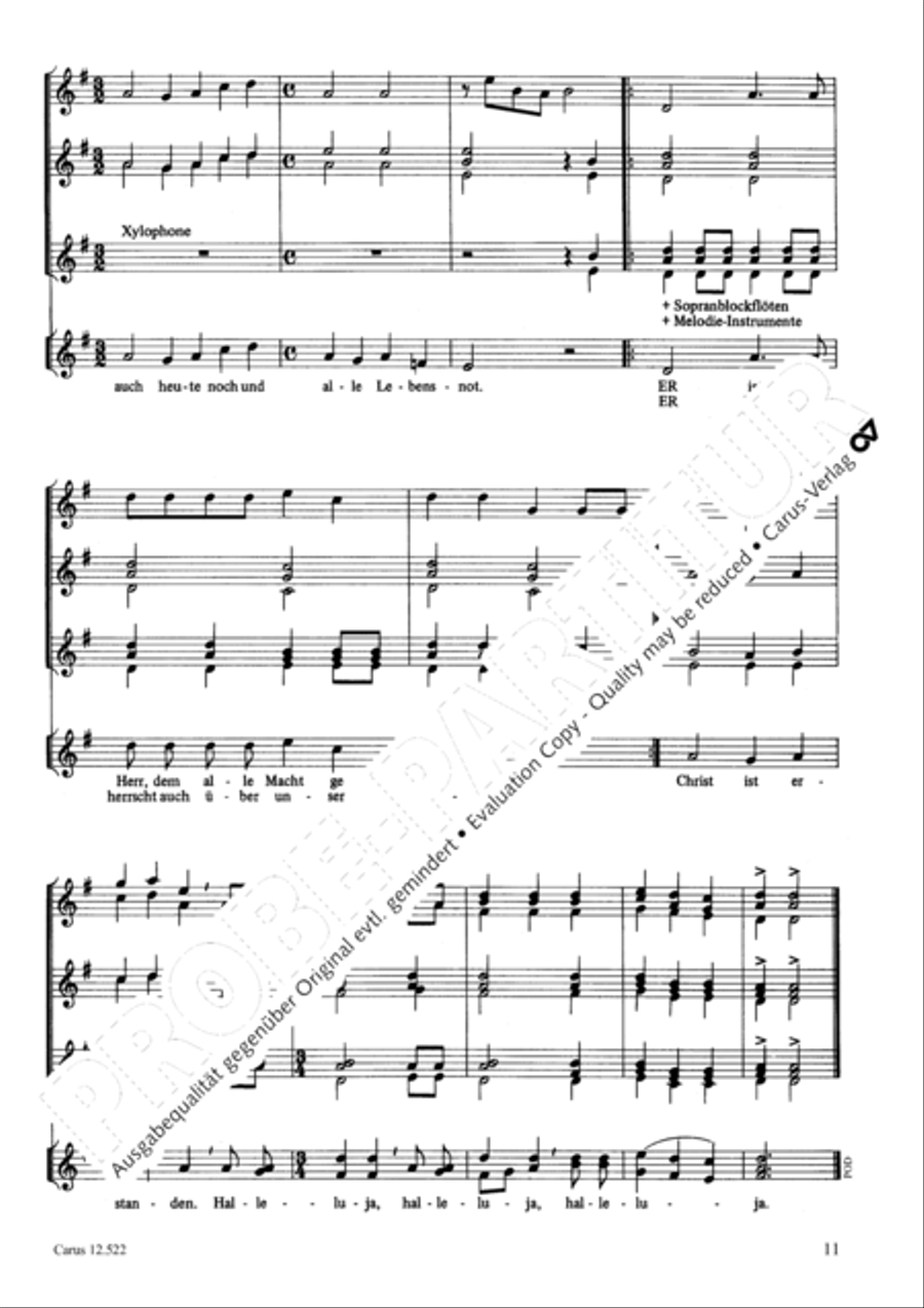 Thomas, ich weiss, dass Jesus lebt 2-Part scores gallery preview page 12