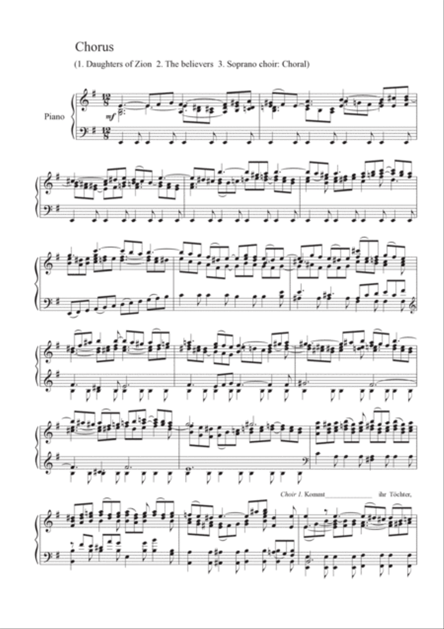 St. Matthew Passion - Excerpts transcribed for piano Piano, Vocal, Guitar scores gallery preview page 3