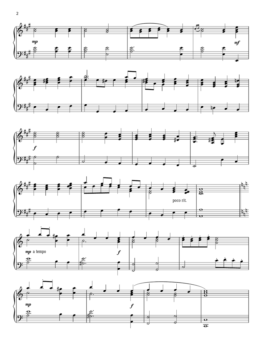 Rigaudon Piano Solo scores gallery preview page 2