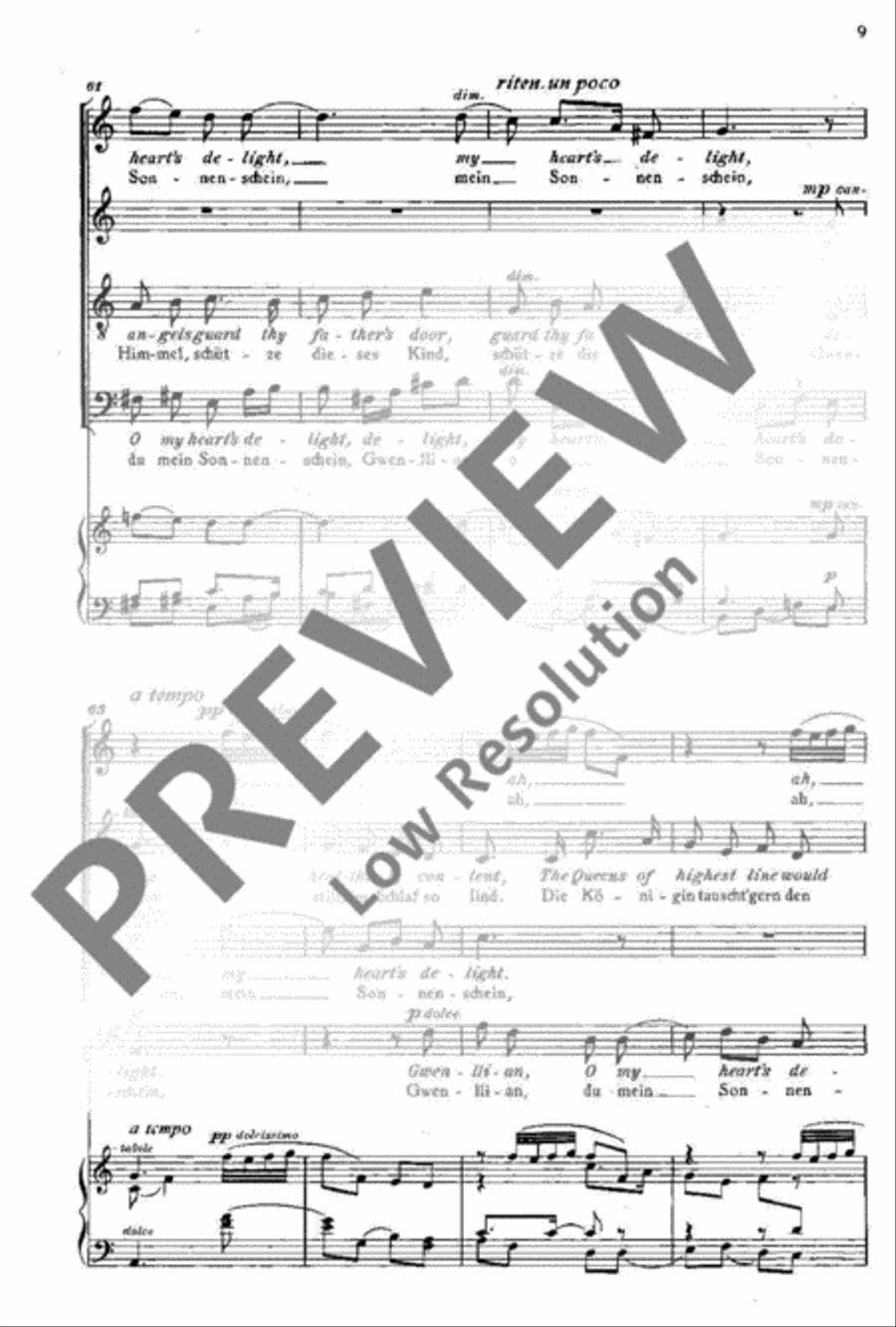 Four Songs from the British Isles 4-Part scores gallery preview page 9