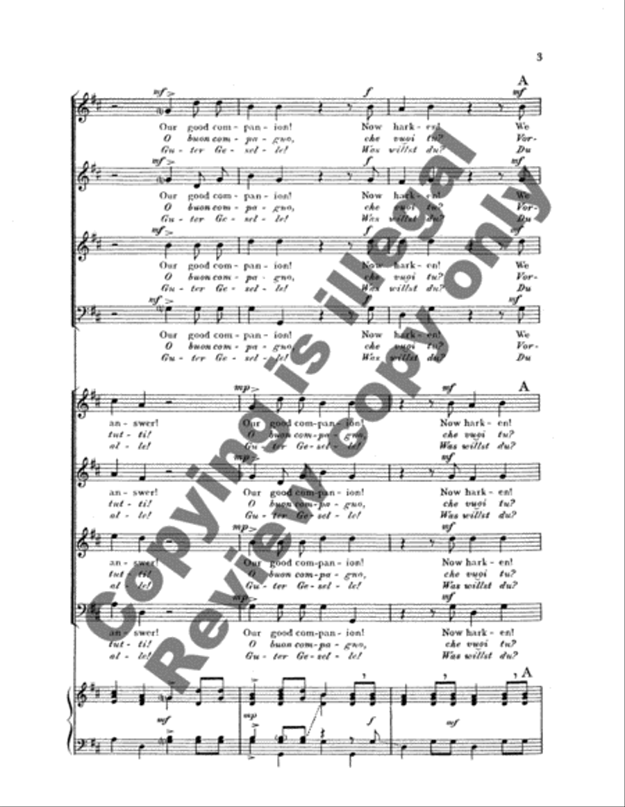 Echo-Song 4-Part scores gallery preview page 5