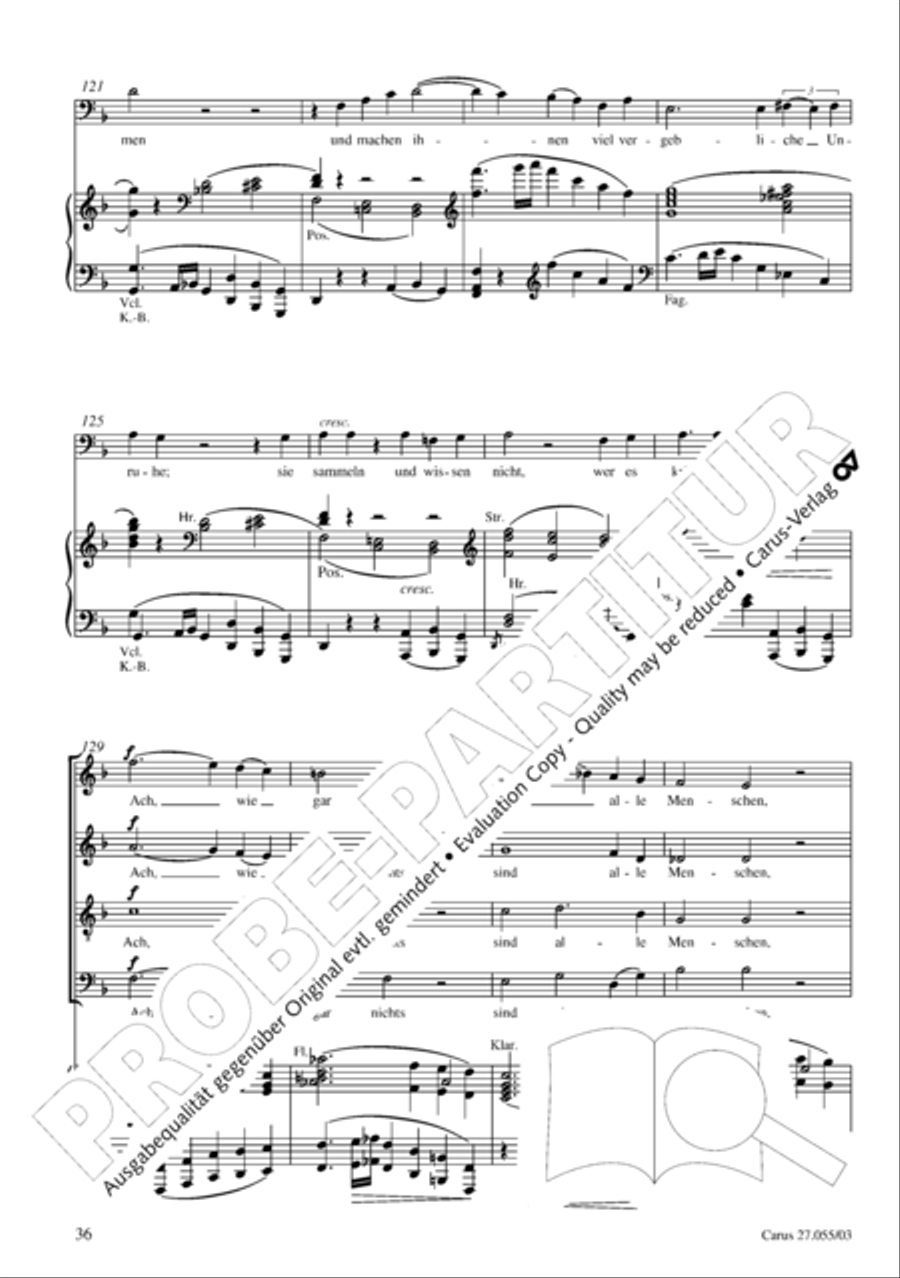 Ein Deutsches Requiem (German Requiem) 4-Part scores gallery preview page 39