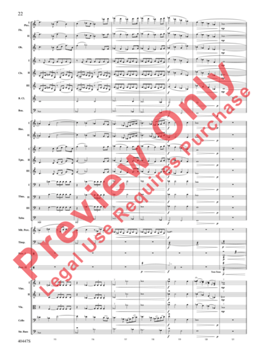 Triumph of the Argonauts Full Orchestra scores gallery preview page 23