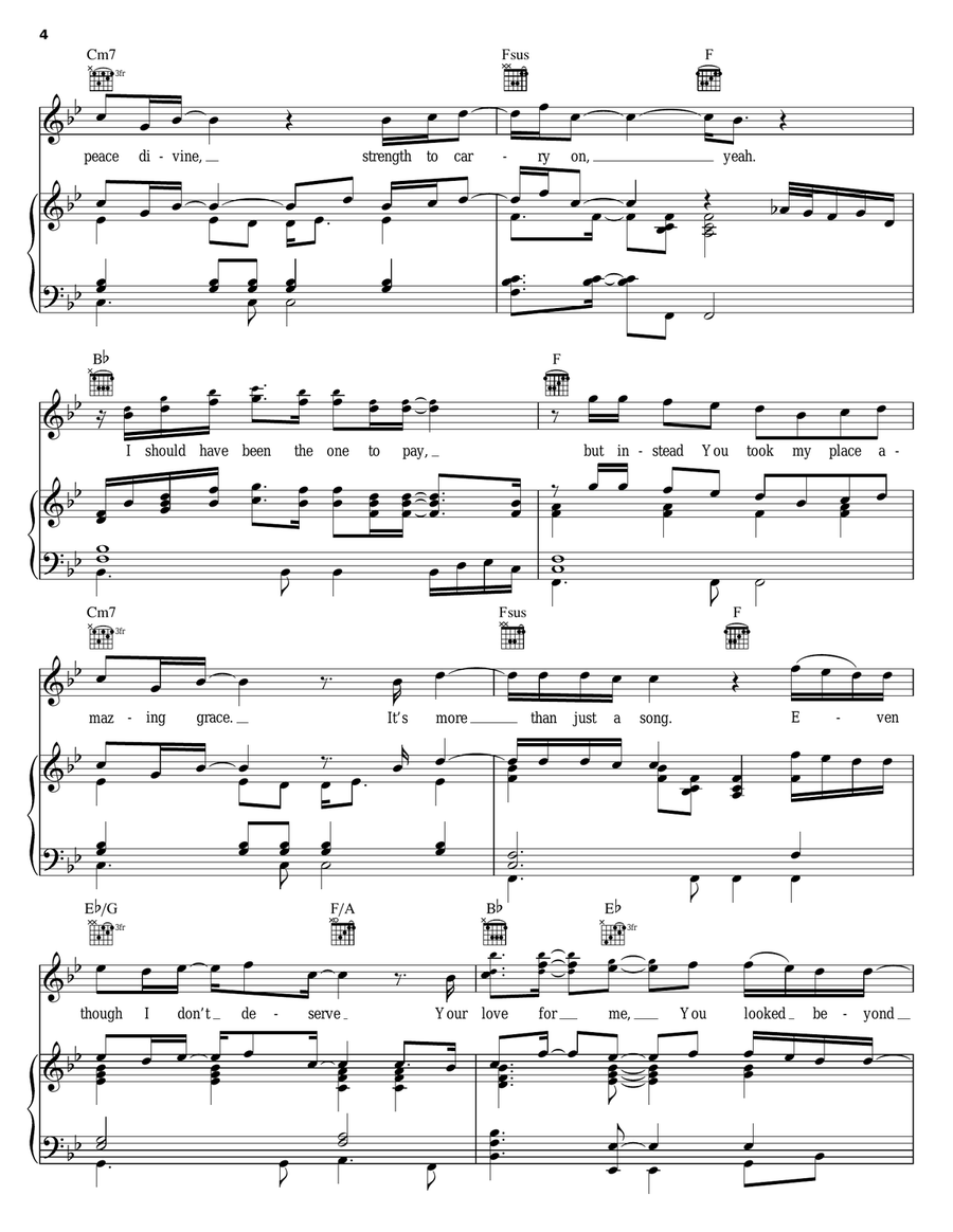 Thank You Thank You Piano, Vocal, Guitar scores gallery preview page 4