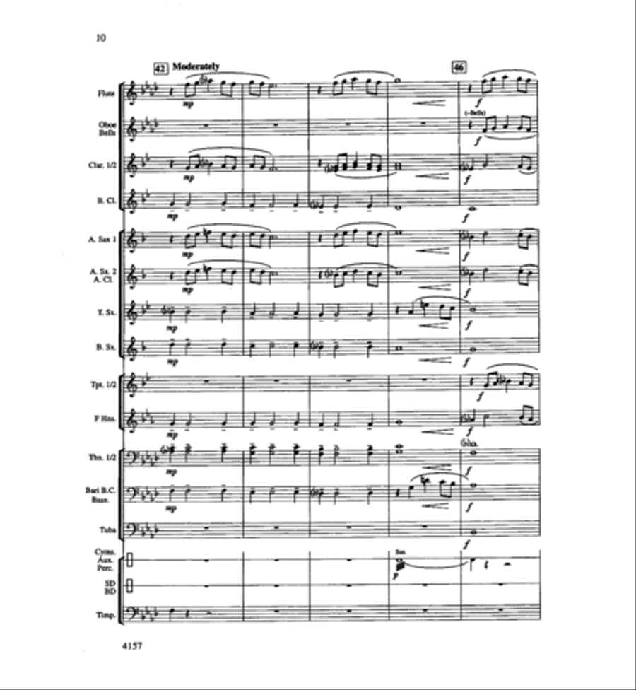 Mt. Hood Portrait Concert Band scores gallery preview page 10