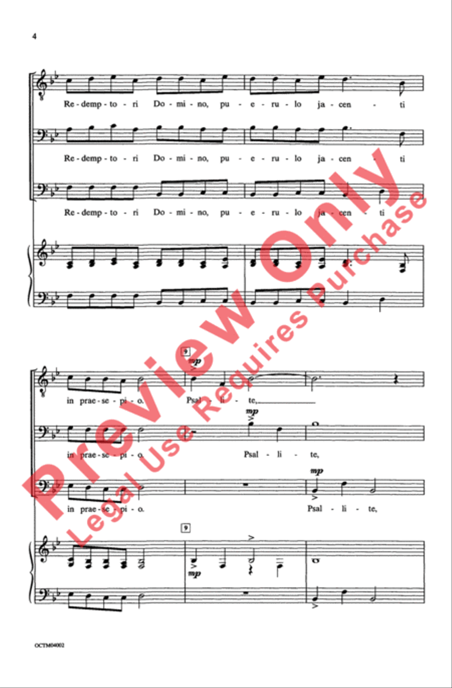 Psallite Men's Choir scores gallery preview page 4