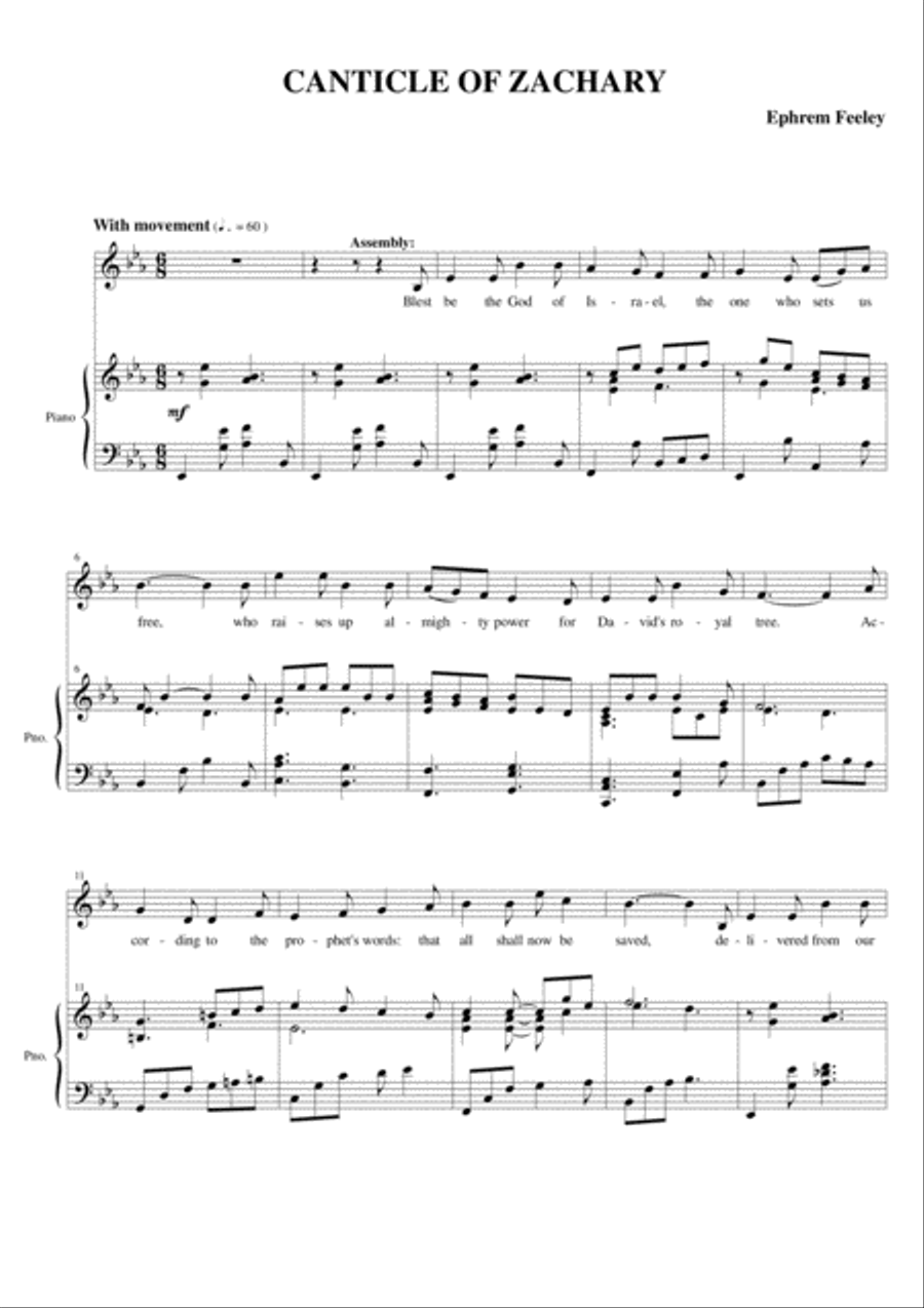 Canticle of Zachary 4-Part scores gallery preview page 2