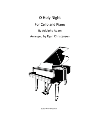Book cover for O Holy Night- Cello and Piano