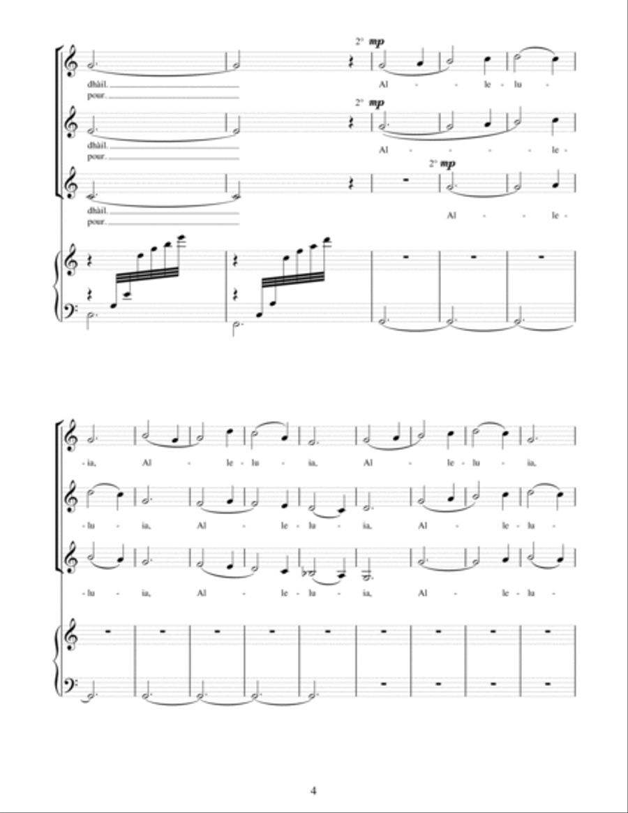 Taladh Chrisoda (Christ's Land) SSA scores gallery preview page 4