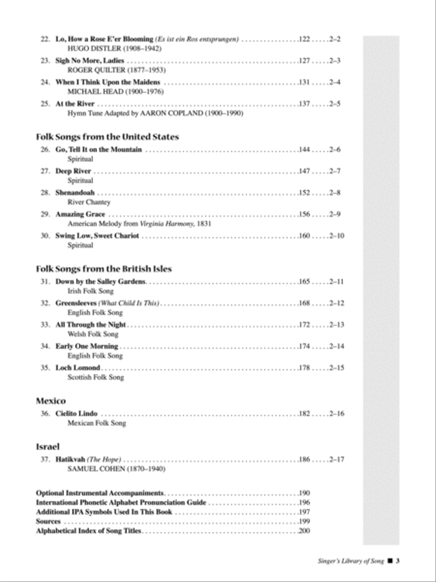 Singer's Library of Song Singer's Library of Song Voice Solo scores gallery preview page 3