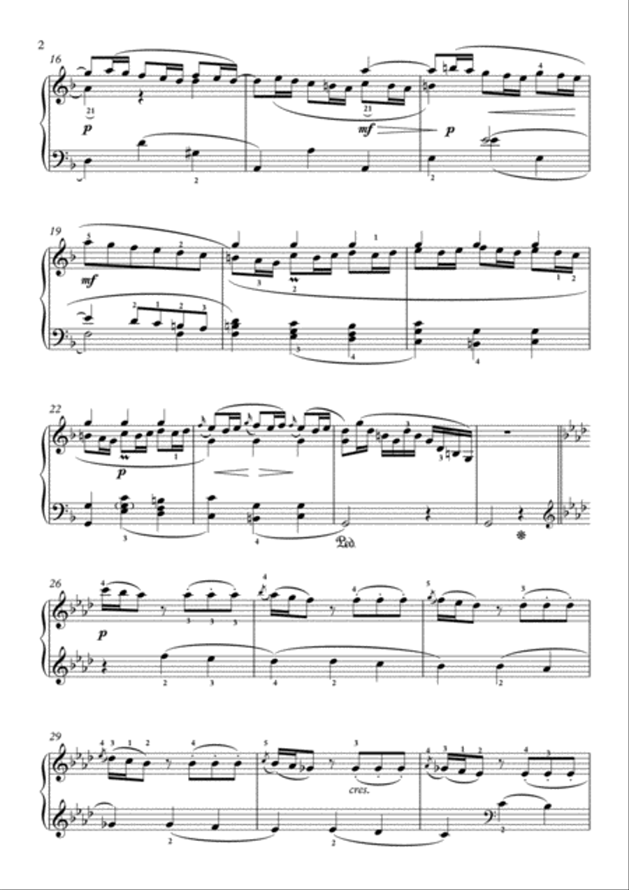 Scarlatti-Sonata in F-Major L.198 K.296(piano) Piano Solo scores gallery preview page 3
