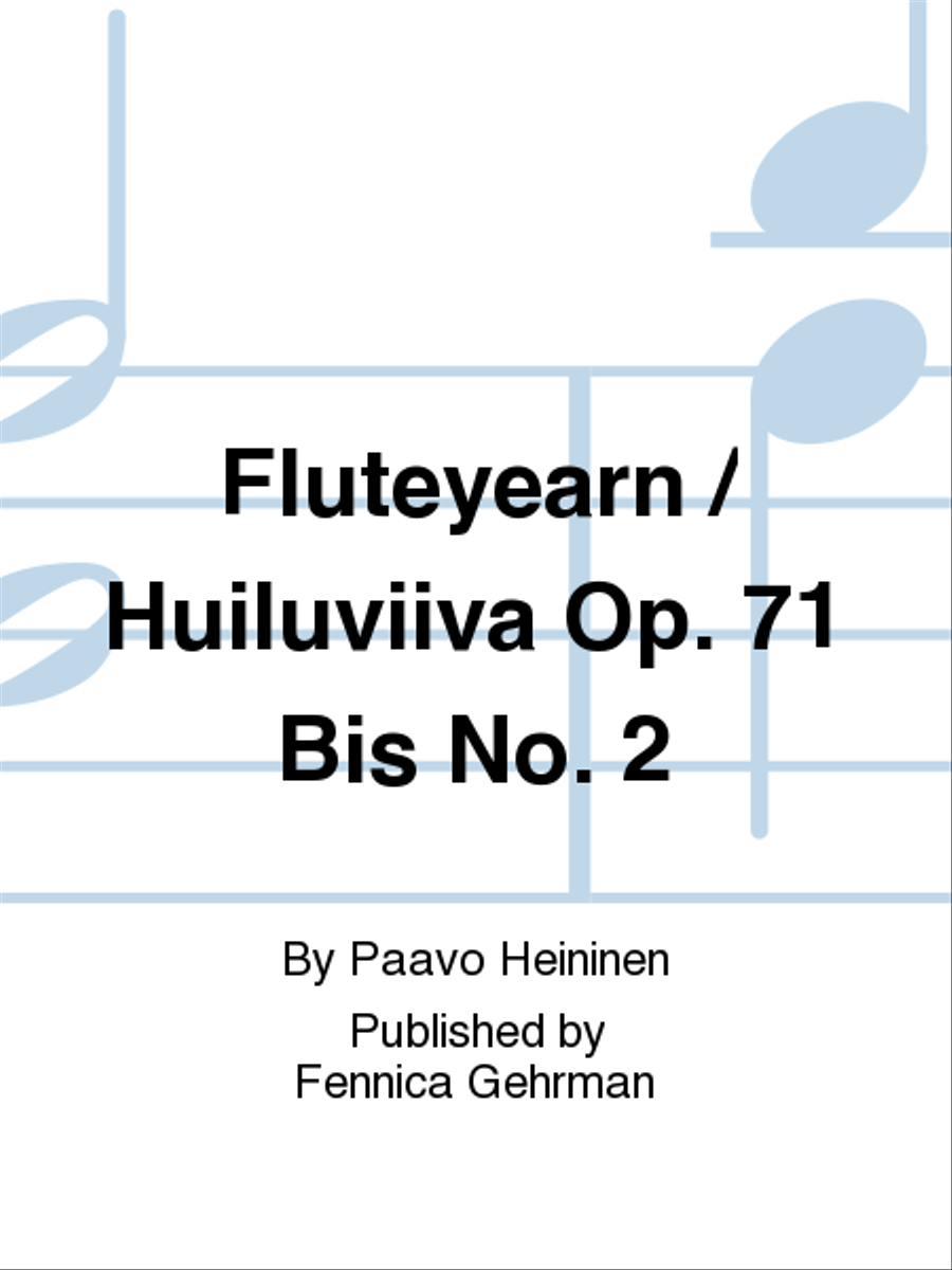 Fluteyearn / Huiluviiva Op. 71bis/2 Flute Solo scores gallery preview page 1
