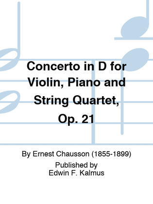 Concerto in D for Violin, Piano and String Quartet, Op. 21
