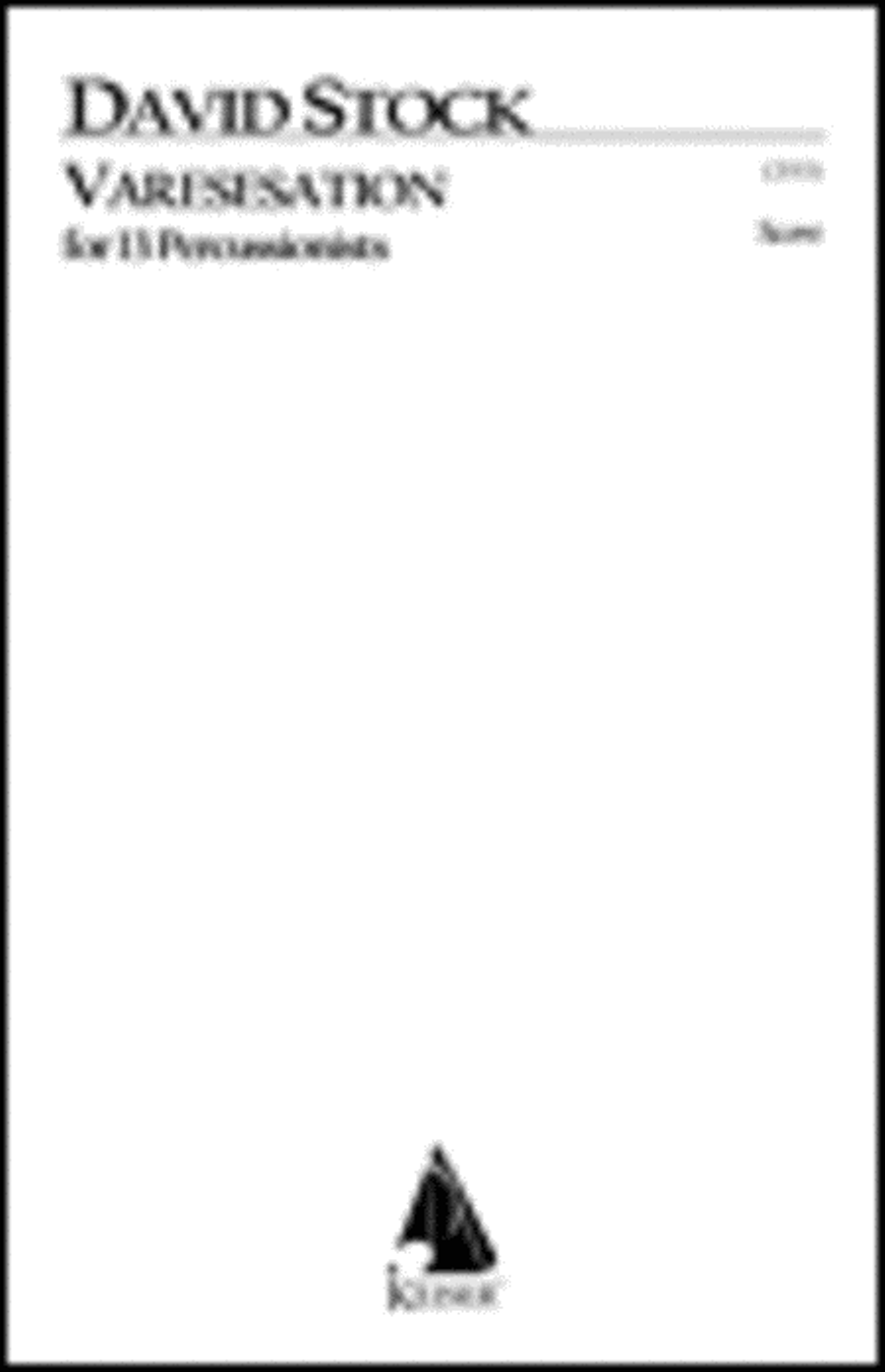 Varesesation for 13 Percussion Percussion scores gallery preview page 1