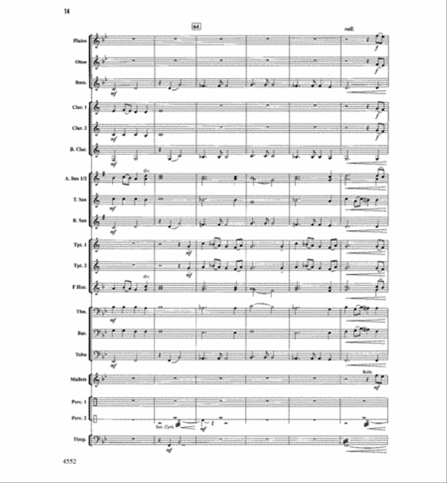 The Light Of Dawn Concert Band scores gallery preview page 13