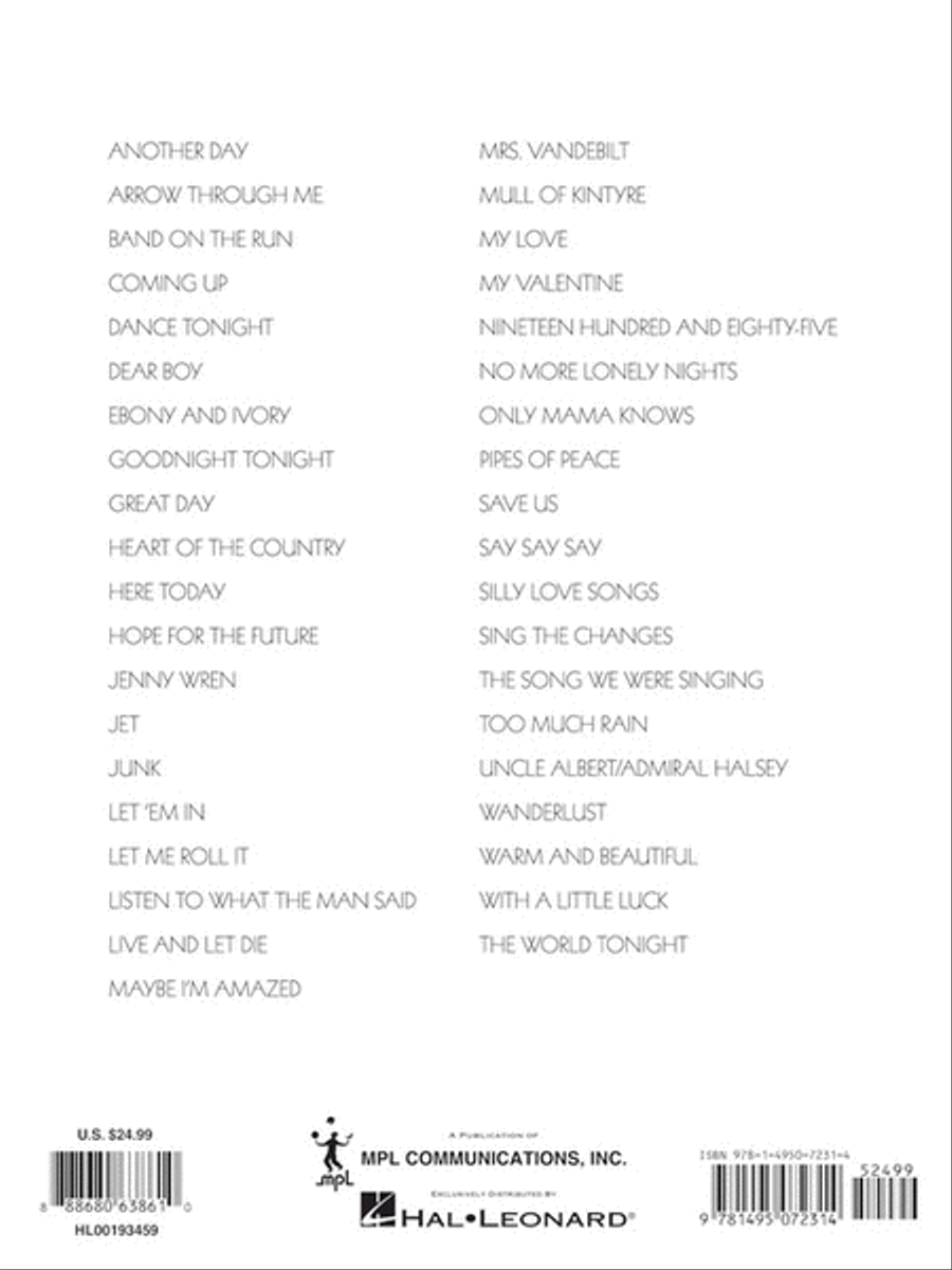 Paul McCartney – Pure McCartney Piano, Vocal, Guitar scores gallery preview page 6