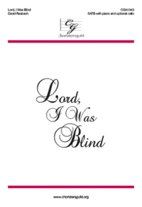Book cover for Lord, I Was Blind
