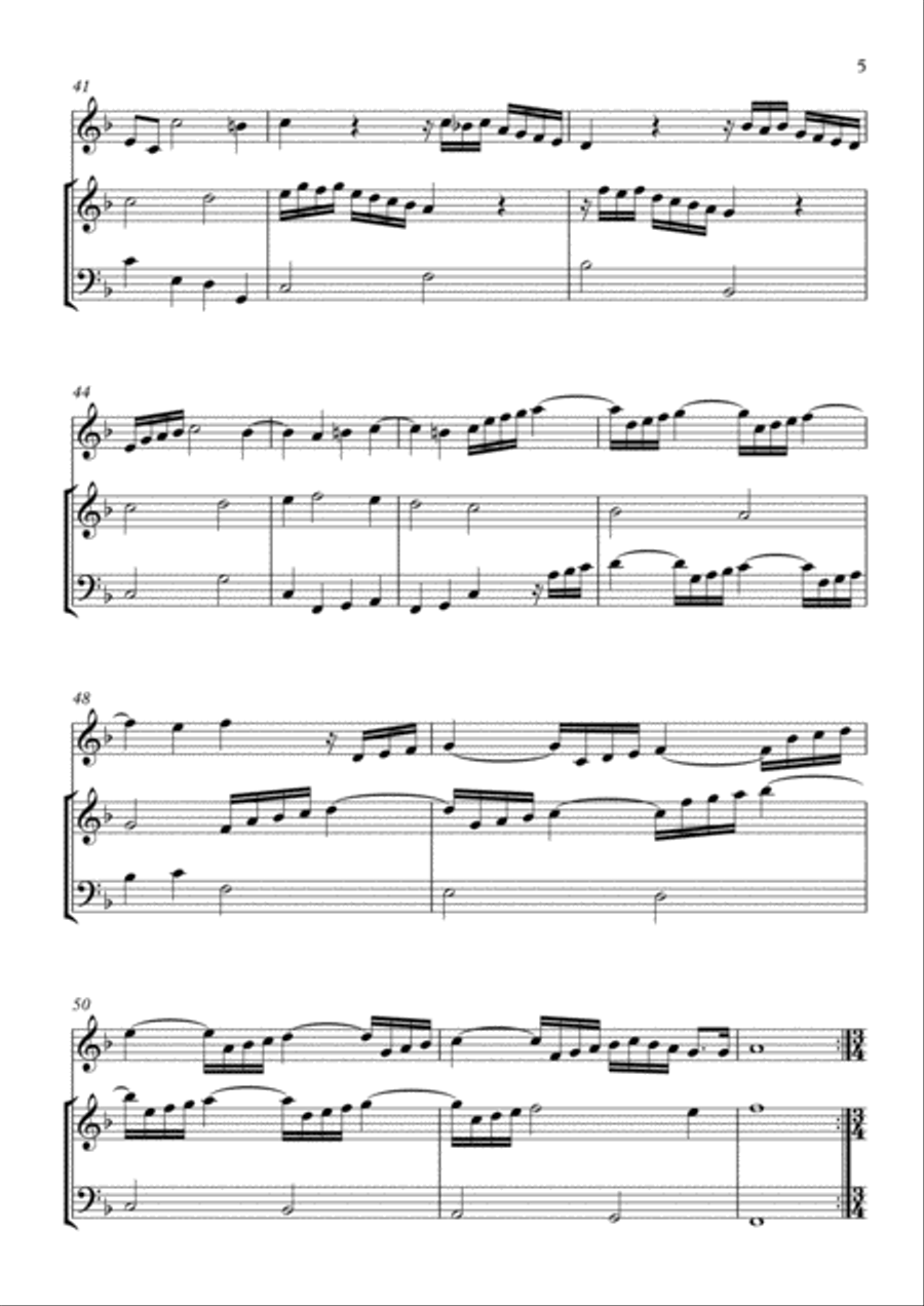 Sonata No.1 Small Ensemble scores gallery preview page 5