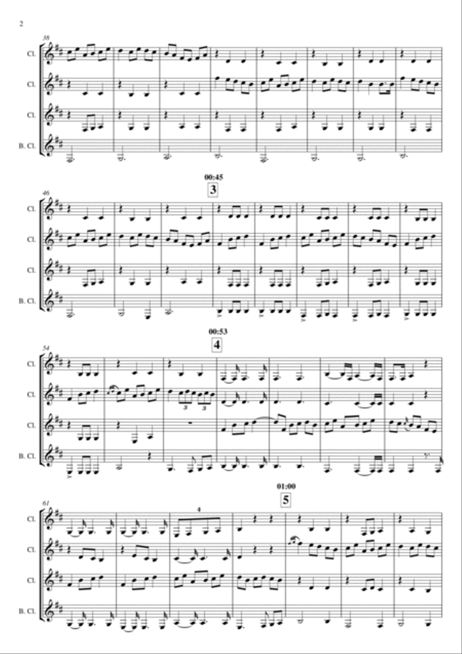 Trip to Skye Woodwind Quartet scores gallery preview page 2