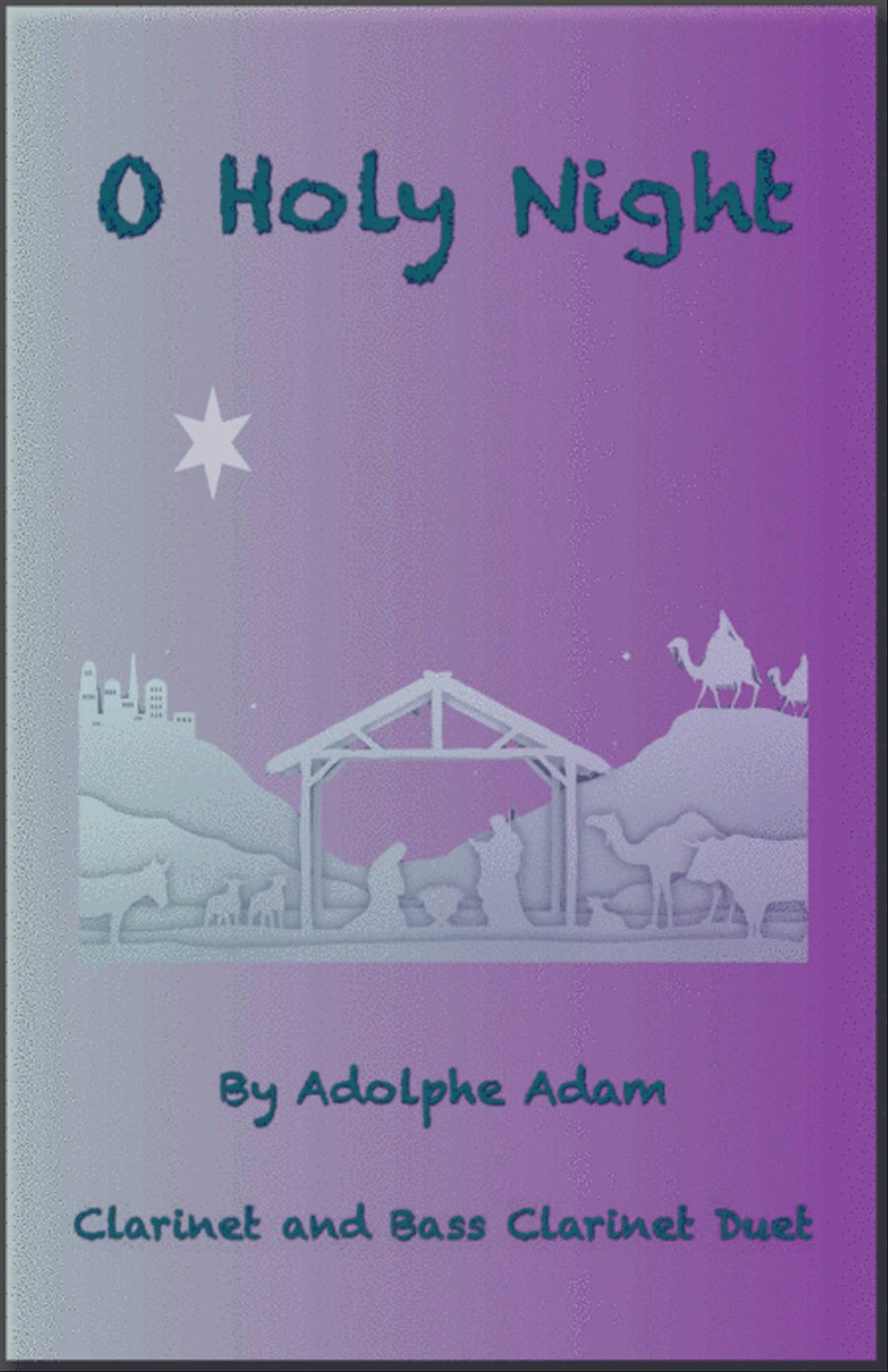 O Holy Night, (Cantique de Noel), Clarinet and Bass Clarinet Duet Clarinet Duet scores gallery preview page 1