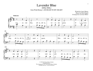 Lavender Blue (Dilly Dilly) (from So Dear To My Heart) (arr. Carolyn Miller)