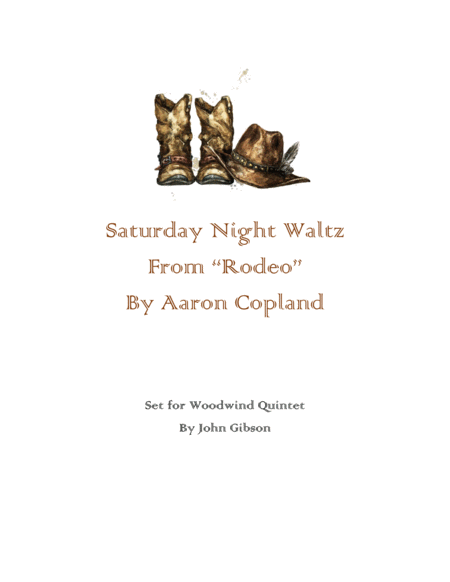 Aaron Copland Saturday Night Waltz (Rodeo) set for Woodwind Quintet image number null