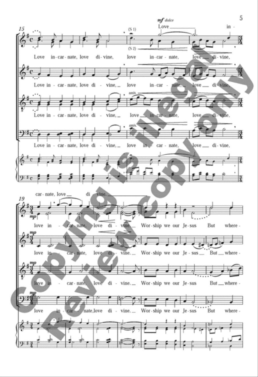 Love Came Down at Christmas 4-Part scores gallery preview page 8