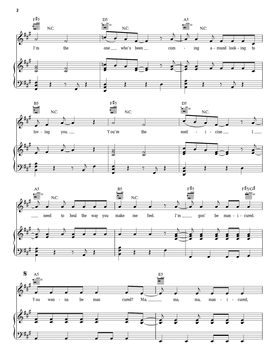 Manicure Acoustic Guitar scores gallery preview page 2