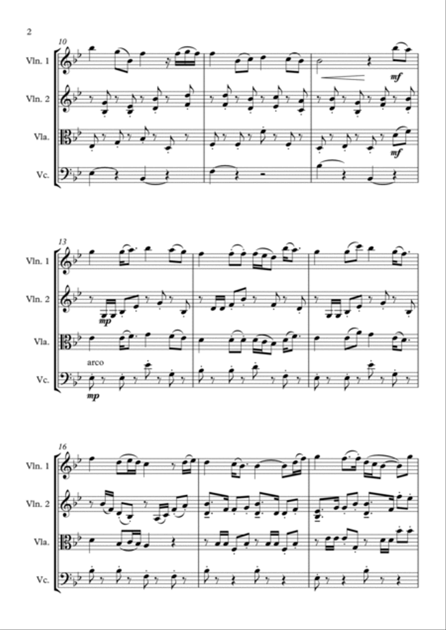 Wildflowers Wildflowers String Quartet scores gallery preview page 2