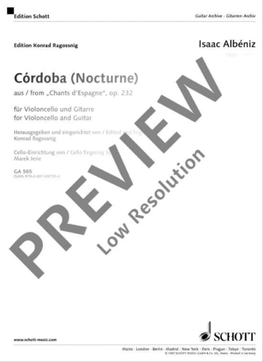 Córdoba (Nocturne) Córdoba (Nocturne) Cello scores gallery preview page 2