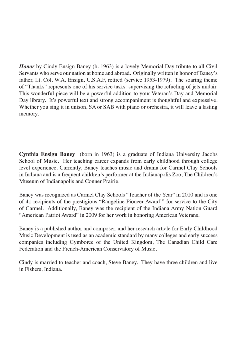 Honor Honor 3-Part scores gallery preview page 1