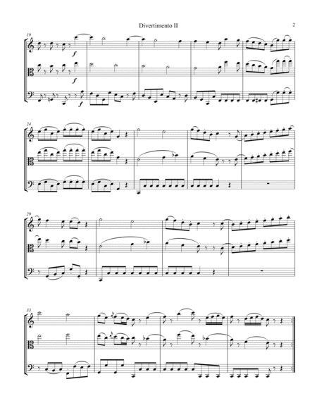 Divertimento No. 2, KV 439b for string trio (complete score) image number null