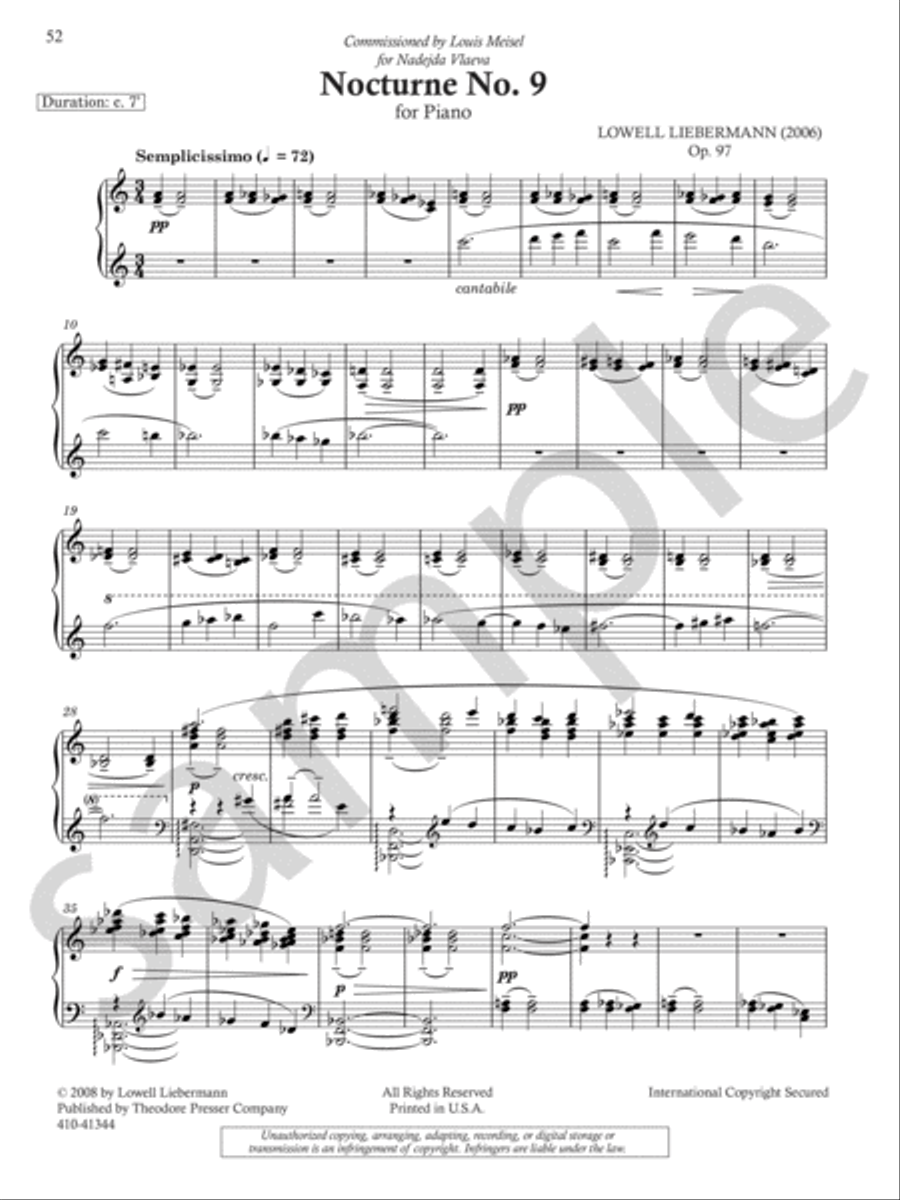 Complete Nocturnes Chamber Music scores gallery preview page 11