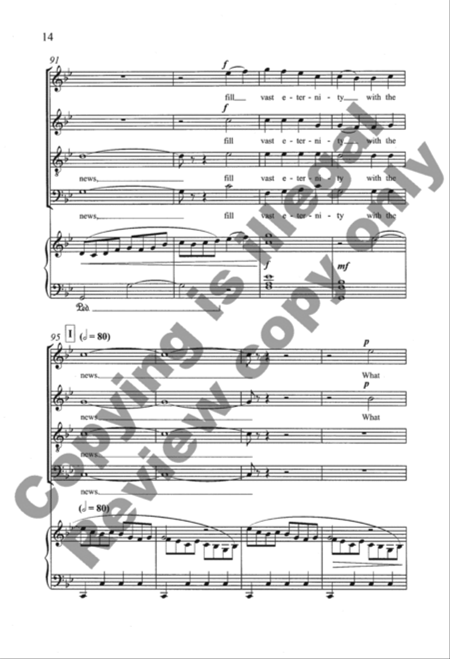 Appalachian Carols: 1. Wondrous Love 4-Part scores gallery preview page 33