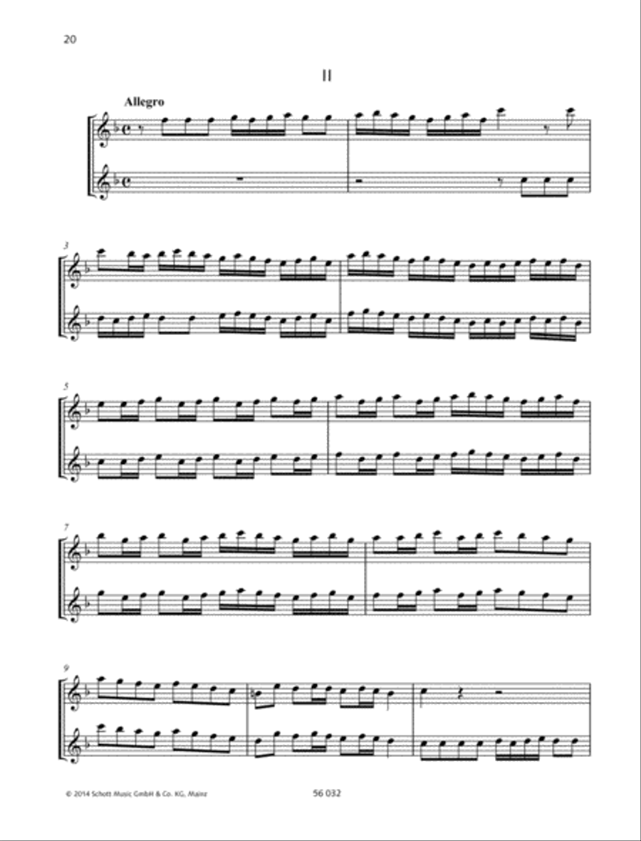 Sonata F major Alto Recorder scores gallery preview page 2