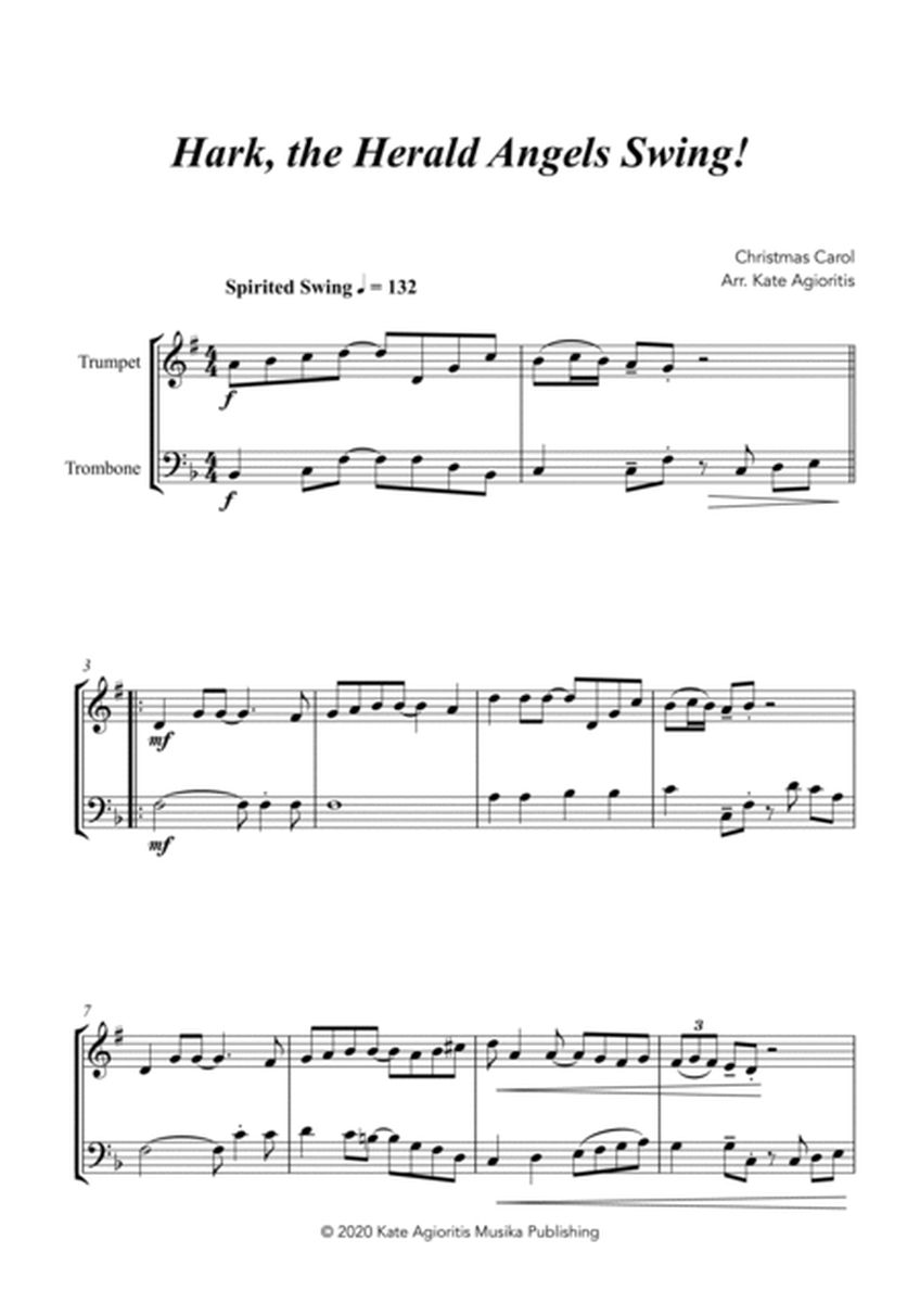 Hark the Herald Angels Swing! - Trumpet/Trombone Duet image number null
