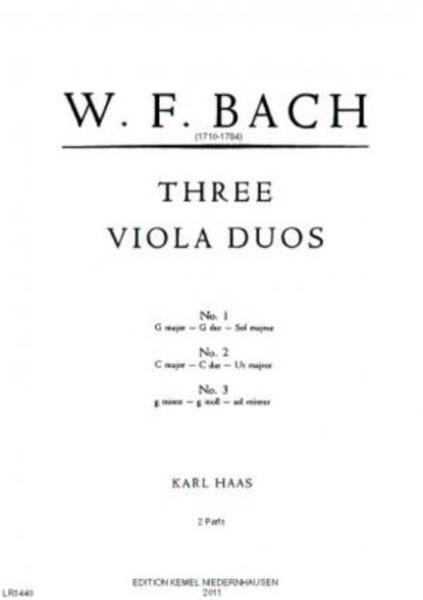 Three viola duos Haas, Karl, ed